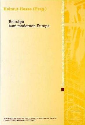Beiträge zum modernen Europa von Hesse,  Helmut