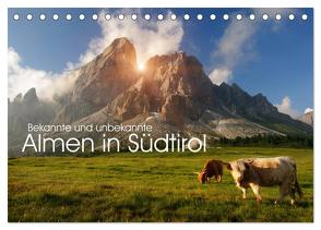 Bekannte und unbekannte Almen in Südtirol (Tischkalender 2024 DIN A5 quer), CALVENDO Monatskalender von Niederkofler,  Georg