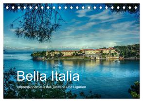 Bella Italia – Impressionen aus der Toskana und Ligurien (Tischkalender 2024 DIN A5 quer), CALVENDO Monatskalender von Wenske,  Steffen