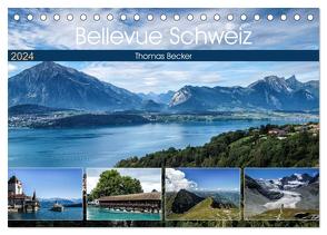 Bellevue Schweiz (Tischkalender 2024 DIN A5 quer), CALVENDO Monatskalender von Becker,  Thomas