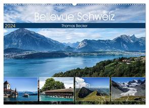Bellevue Schweiz (Wandkalender 2024 DIN A2 quer), CALVENDO Monatskalender von Becker,  Thomas