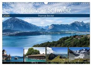 Bellevue Schweiz (Wandkalender 2024 DIN A3 quer), CALVENDO Monatskalender von Becker,  Thomas