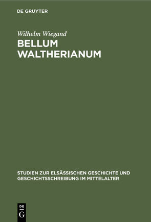 Bellum waltherianum von Wiegand,  Wilhelm