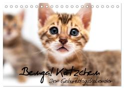 Bengal Kätzchen – Der Geburtstagskalender (Tischkalender 2024 DIN A5 quer), CALVENDO Monatskalender von Enderlein - Bethari Bengals,  Sylke