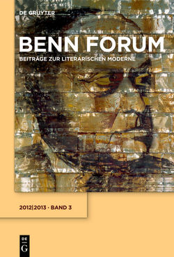Benn Forum / 2012/2013 von Dyck,  Joachim, Korte,  Hermann, Schmidt,  Nadine Jessica