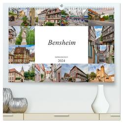 Bensheim Impressionen (hochwertiger Premium Wandkalender 2024 DIN A2 quer), Kunstdruck in Hochglanz von Meutzner,  Dirk