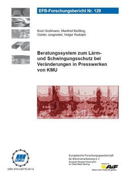 Beratungssystem zum Lärm- und Schwingungsschutz bei Veränderungen in Presswerken von KMU von Großmann,  Knut, Jungnickel,  Günter, Kießling,  Manfred, Rudolph,  Holger