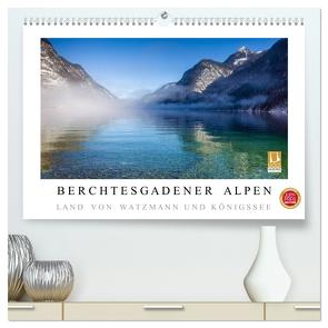 Berchtesgadener Alpen – Land von Watzmann und Königssee (hochwertiger Premium Wandkalender 2024 DIN A2 quer), Kunstdruck in Hochglanz von Mueringer,  Christian