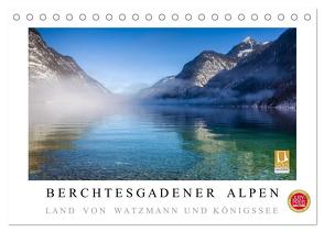 Berchtesgadener Alpen – Land von Watzmann und Königssee (Tischkalender 2024 DIN A5 quer), CALVENDO Monatskalender von Mueringer,  Christian