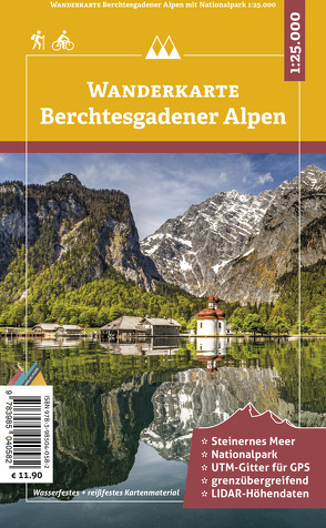 Berchtesgadener Alpen – Wanderkarte 1:25.000 von Plenk,  Anton