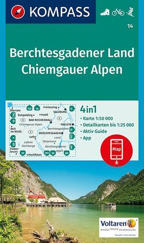KOMPASS Wanderkarte Berchtesgadener Land, Chiemgauer Alpen von KOMPASS-Karten GmbH