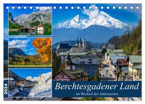 Berchtesgadener Land im Wechsel der Jahreszeiten (Tischkalender 2024 DIN A5 quer), CALVENDO Monatskalender von Wilczek,  Dieter