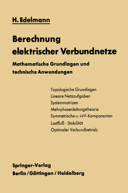 Berechnung elektrischer Verbundnetze von Edelmann,  Hans