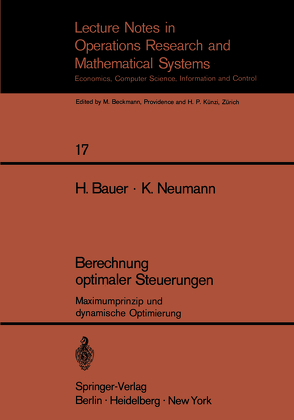 Berechnung optimaler Steuerungen von Bauer,  H., Neumann,  K.