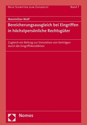 Bereicherungsausgleich bei Eingriffen in höchstpersönliche Rechtsgüter von Wolf,  Maximilian