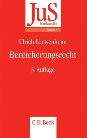 Bereicherungsrecht von Loewenheim,  Ulrich