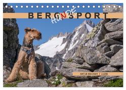 Berg-Hunde-Sport (Tischkalender 2024 DIN A5 quer), CALVENDO Monatskalender von Becker,  Antje
