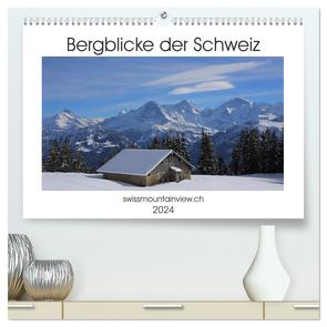 Bergblicke der Schweiz (hochwertiger Premium Wandkalender 2024 DIN A2 quer), Kunstdruck in Hochglanz von André-Huber swissmountainview.ch,  Franziska