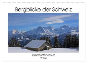 Bergblicke der Schweiz (Wandkalender 2024 DIN A2 quer), CALVENDO Monatskalender von André-Huber swissmountainview.ch,  Franziska