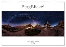 BergBlicke! (Wandkalender 2024 DIN A2 quer), CALVENDO Monatskalender von Schmöe,  Jörg