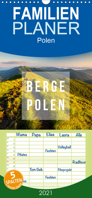 Berge. Polen – Familienplaner hoch (Wandkalender 2021 , 21 cm x 45 cm, hoch) von Gospodarek,  Mikolaj