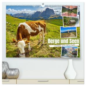 Berge und Seen, mit Zitaten – nur für Dich by VogtArt (hochwertiger Premium Wandkalender 2024 DIN A2 quer), Kunstdruck in Hochglanz von VogtArt,  VogtArt