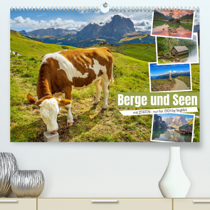 Berge und Seen, mit Zitaten – nur für Dich by VogtArt (Premium, hochwertiger DIN A2 Wandkalender 2023, Kunstdruck in Hochglanz) von VogtArt