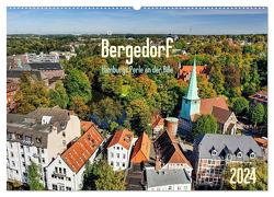 Bergedorf Hamburgs Perle an der Bille (Wandkalender 2024 DIN A2 quer), CALVENDO Monatskalender von Ohde,  Christian