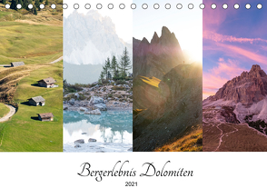 Bergerlebnis Dolomiten (Tischkalender 2021 DIN A5 quer) von Fink,  Christina