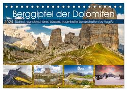 Berggipfel der Dolomiten (Tischkalender 2024 DIN A5 quer), CALVENDO Monatskalender von VogtArt,  VogtArt