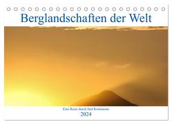 Berglandschaften der Welt (Tischkalender 2024 DIN A5 quer), CALVENDO Monatskalender von Janietz,  Dietmar
