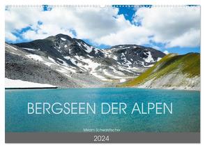 Bergseen der Alpen (Wandkalender 2024 DIN A2 quer), CALVENDO Monatskalender von Miriam Schwarzfischer,  Fotografin
