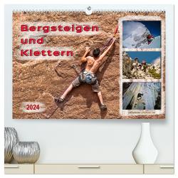 Bergsteigen und Klettern (hochwertiger Premium Wandkalender 2024 DIN A2 quer), Kunstdruck in Hochglanz von Roder,  Peter
