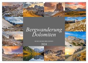 Bergwanderung Dolomiten rund um die Drei Zinnen (Wandkalender 2024 DIN A2 quer), CALVENDO Monatskalender von Meutzner,  Dirk