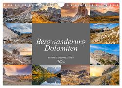 Bergwanderung Dolomiten rund um die Drei Zinnen (Wandkalender 2024 DIN A4 quer), CALVENDO Monatskalender von Meutzner,  Dirk