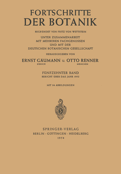 Bericht Über das Jahr 1952 von Beyschlag,  Wolfram, Büdel,  Burkhard, Cushman,  John, Francis,  Dennis, Lüttge,  Ulrich