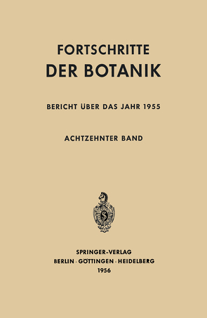 Bericht über das Jahr 1955 von Bünning,  Erwin, Gäumann,  Ernst