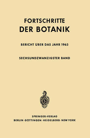 Bericht über das Jahr 1963 von Bünning,  Erwin, Ellenberg,  Heinz