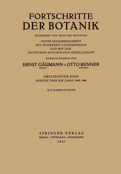 Bericht über die Jahre 1949–1950 von Beyschlag,  Wolfram, Büdel,  Burkhard, Cushman,  John, Francis,  Dennis, Lüttge,  Ulrich