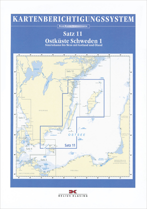 Berichtigung Sportbootkarten Satz 11: Ostküste Schweden 1 (Ausgabe 2021)