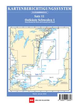 Berichtigung Sportbootkarten Satz 11: Ostküste Schweden 1 (Ausgabe 2023)