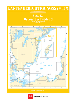 Berichtigung Sportbootkarten Satz 12: Ostküste Schweden 2 (Ausgabe 2022)
