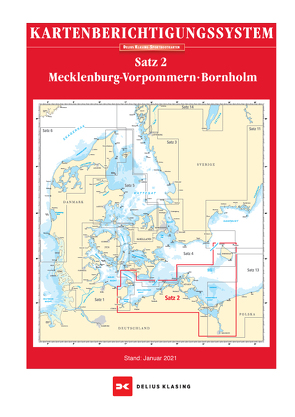 Berichtigung Sportbootkarten Satz 2: Mecklenburg-Vorpommern – Bornholm (Ausgabe 2022)