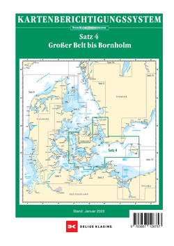 Berichtigung Sportbootkarten Satz 4: Großer Belt bis Bornholm (Ausgabe 2023)