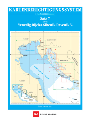 Berichtigung Sportbootkarten Satz 7: Adria 1 (Ausgabe 2021) von Agency,  Danish Geodata
