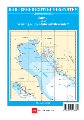 Berichtigung Sportbootkarten Satz 7: Adria 1 (Ausgabe 2023)