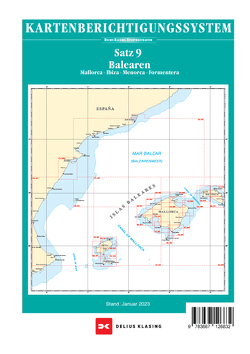 Berichtigung Sportbootkarten Satz 9: Balearen (Ausgabe 2023)