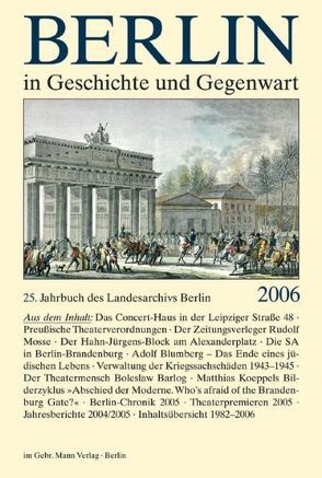 Berlin in Geschichte und Gegenwart von Breunig,  Werner, Schaper,  Uwe
