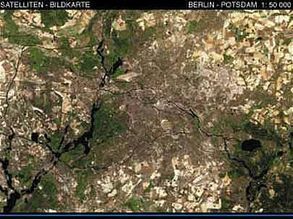 Berlin – Potsdam – Satellitenbildkarte