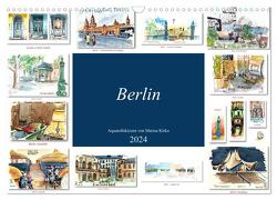 Berlin-Skizzen (Wandkalender 2024 DIN A3 quer), CALVENDO Monatskalender von Kirko,  Marisa